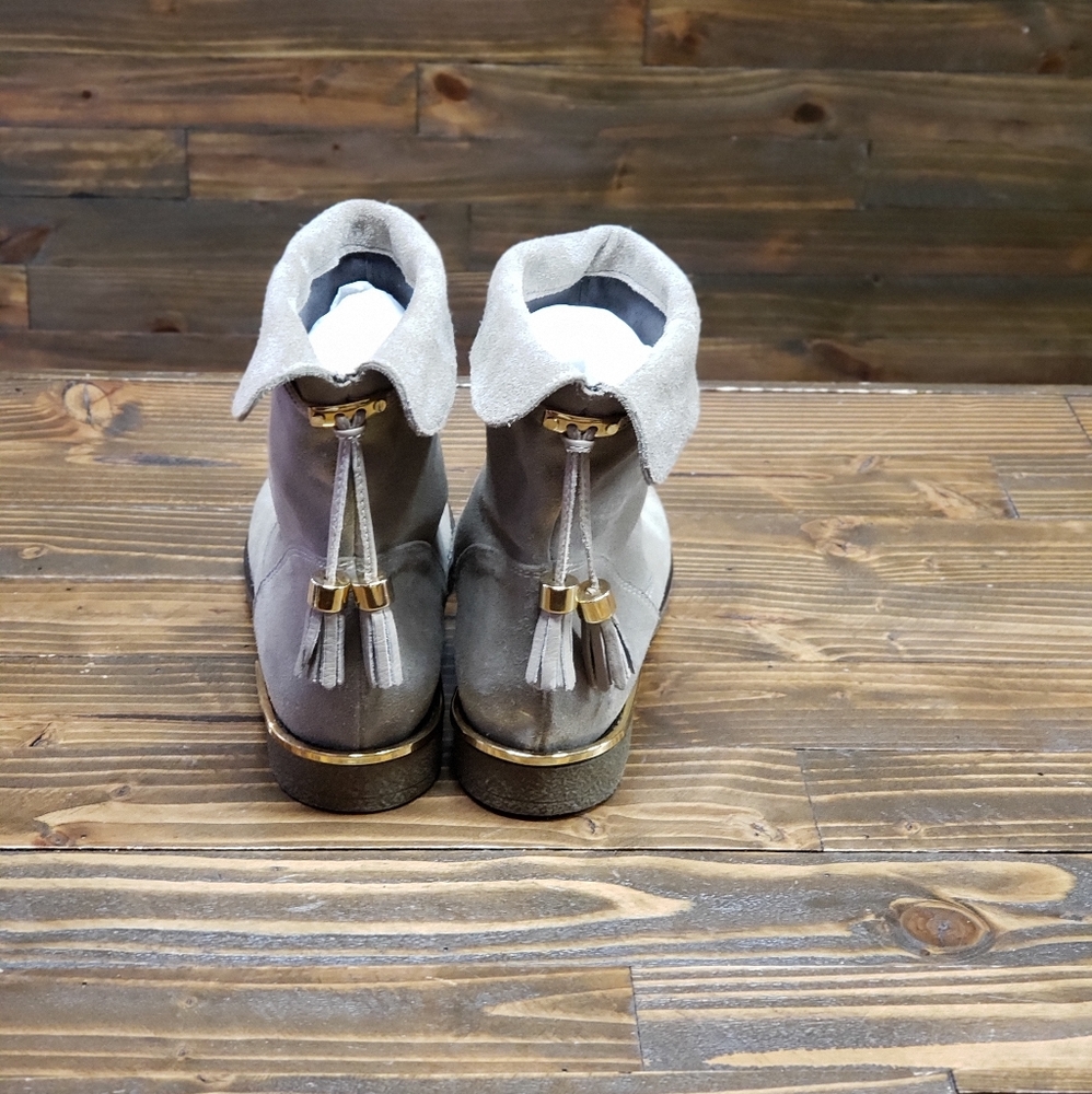 Charles David Taupe Suede Boots Size 7 - image 3